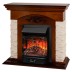 Электрокамин RealFlame Neapolis NT орех с очагом Majestic Lux Black