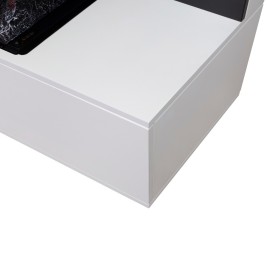 Электрокамин RealFlame Modern CST630 WT белый с очагом 3D Cassette 630 Black Panel