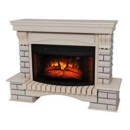 Электрокамин RealFlame Country 33/33W WT с очагом Firespace 33W S IR