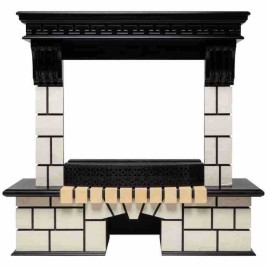 Портал каминный из МДФ RealFlame Stone AO античный дуб, подходит под очаги Sparta Led, Evrika Led, Firestar 25,5 3D и Firefield 25 S IR S IR