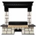 Портал каминный из МДФ RealFlame Stone AO античный дуб, подходит под очаги Sparta Led, Evrika Led, Firestar 25,5 3D и Firefield 25 S IR S IR