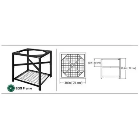 Керамический гриль Big Green Egg XL на модульной подставке