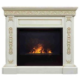 Электрокамин RealFlame Ekaterina 26 WT с очагом 3D Cassette 630 Black Panel