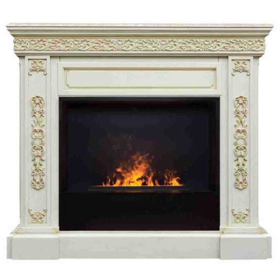 Электрокамин RealFlame Ekaterina 26 WT с очагом 3D Cassette 630 Black Panel