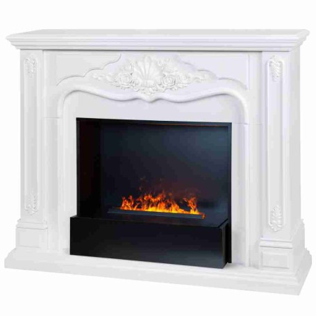 Электрокамин Victoria 26 WT с очагом 3D Cassette 630 Black Panel