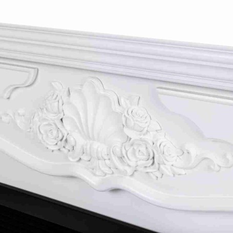Электрокамин Victoria 26 WT с очагом 3D Cassette 630 Black Panel