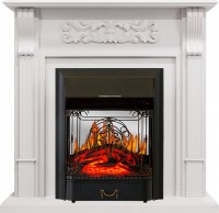 Royal Flame Каминокомплект Venice - Фактурный белый с очагом Majestic FX M Black