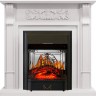 Royal Flame Каминокомплект Venice - Фактурный белый с очагом Majestic FX M Black