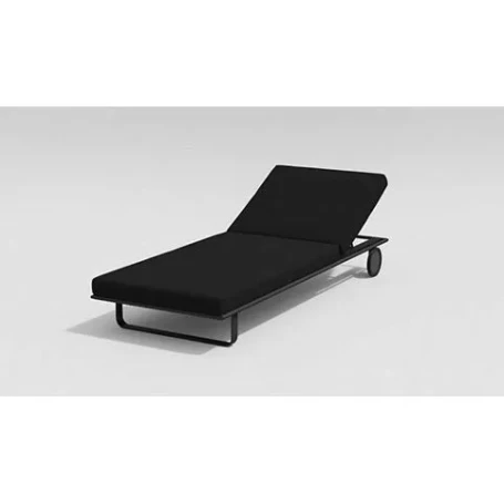Шезлонг Gardenini Hacienda карбон черный