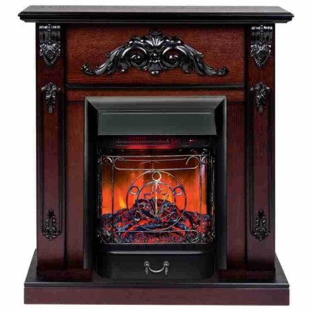 Электрокамин RealFlame Anita AO античный дуб с очагом Majestic Lux Black RC