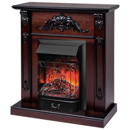 Электрокамин RealFlame Anita AO античный дуб с очагом Majestic Lux Black RC