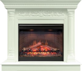 Каминокомплект Sicilia - Белый дуб с очагом Symphony 26'' DF2608-INT