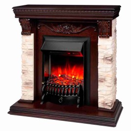 Электрокамин RealFlame Patricia NT орех с Fobos s Lux BL