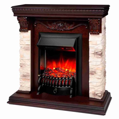 Электрокамин RealFlame Patricia NT орех с Fobos s Lux BL