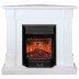 Электрокамин RealFlame Andrea Corner WT фактурный белый с очагом Majestic Lux Black