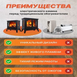 Электрический очаг INTER-FLAME Barton 24-дюймовая печь