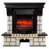 Электрокамин RealFlame Stone STD AO античный дуб с очагом Fobos Lux Black