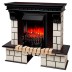 Электрокамин RealFlame Stone STD AO античный дуб с очагом Fobos Lux Black