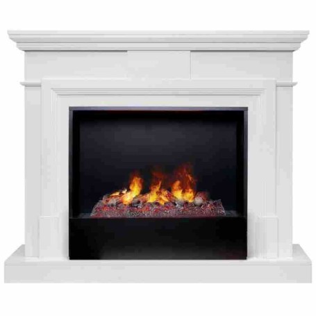 Электрокамин RealFlame Marco 25,5/26 WT белый с очагом 3D Cassette 630