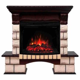 Электрокамин RealFlame Bolero 25,5 NT орех с очагом Evrika 25,5 LED