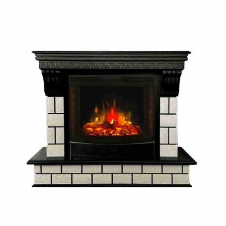 Электрокамин RealFlame Castle 25,5 AO античный дуб с очагом Evrika 25,5 LED