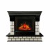 Электрокамин RealFlame Castle 25,5 AO античный дуб с очагом Evrika 25,5 LED