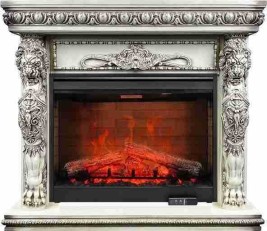 Каминокомплект Windsor - Слоновая кость с патиной с очагом Symphony 30'' DF3020-EU