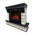 Электрокамин RealFlame Castle 25,5 DN орех с очагом Evrika 25,5 LED