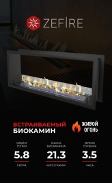 Биокамин сквозной Standart 1300 (ZeFire)