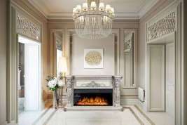 Каминокомплект Windsor 42 - Темный дуб с очагом Vision 42 LED