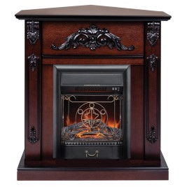Электрокамин RealFlame Anita Corner AO античный дуб с очагом Majestic Lux Black