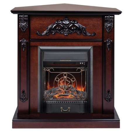 Электрокамин RealFlame Anita Corner AO античный дуб с очагом Majestic Lux Black