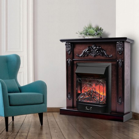 Электрокамин RealFlame Anita Corner AO античный дуб с очагом Majestic Lux Black