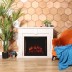 Электрокамин RealFlame Kellie 25,5/26 WT цвет белый камень с очагом Epsilon 26 S IR