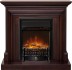 Каминокомплект Bradford - Темный дуб с очагом Fobos FX M Black RC