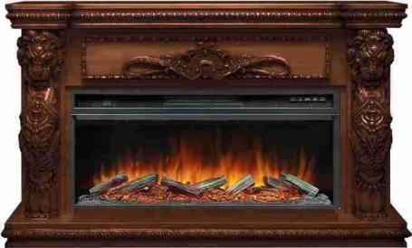 Каминокомплект Windsor 42 - Темный дуб с очагом Vision 42 LOG LED