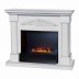 Электрокамин RealFlame Ofelia 26 WT дуб белый с серебряной патиной с очагом 3D Cassette 630 BLACK PANEL
