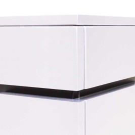 Портал каминный из МДФ RealFlame Seattle 62 WT белый, для очага Saphir 60