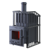 Чугунная печь для бани Гефест Гроза 24 (М) Ураган