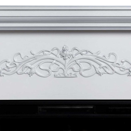 Электрокамин RealFlame Ofelia 26 WT дуб белый с серебряной патиной с очагом 3D Cassette 630