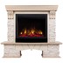 Электрокамин RealFlame Rockland Lux WT белый дуб с золотой патиной с очагом Saphir 25,5