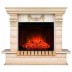 Электрокамин RealFlame Gracia 24/25,5 WT белый дуб с золотой патиной с очагом Evrika 25,5 LED