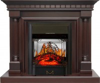 Royal Flame Каминокомплект Dallas - Темный дуб с очагом Majestic FX M Black