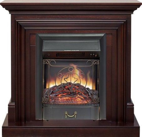 Каминокомплект Bradford - Темный дуб с очагом Majestic FX Black