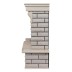 Электрокамин Country 33/33W WT с очагом 3D Firestar 33