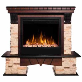 Электрокамин RealFlame Rockland AO античный дуб с очагом Saphir 25,5