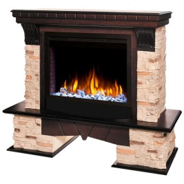Электрокамин RealFlame Rockland AO античный дуб с очагом Saphir 25,5