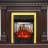 Royal Flame Каминокомплект Dallas - Темный дуб с очагом Majestic FX M Brass