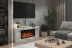 Каминокомплект Line 42 SFT White Marble - Белый мрамор с очагом Vision 42 LOG LED