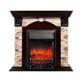 Электрокамин RealFlame Dublin Rock AO античный дуб с очагом Fobos Lux Black
